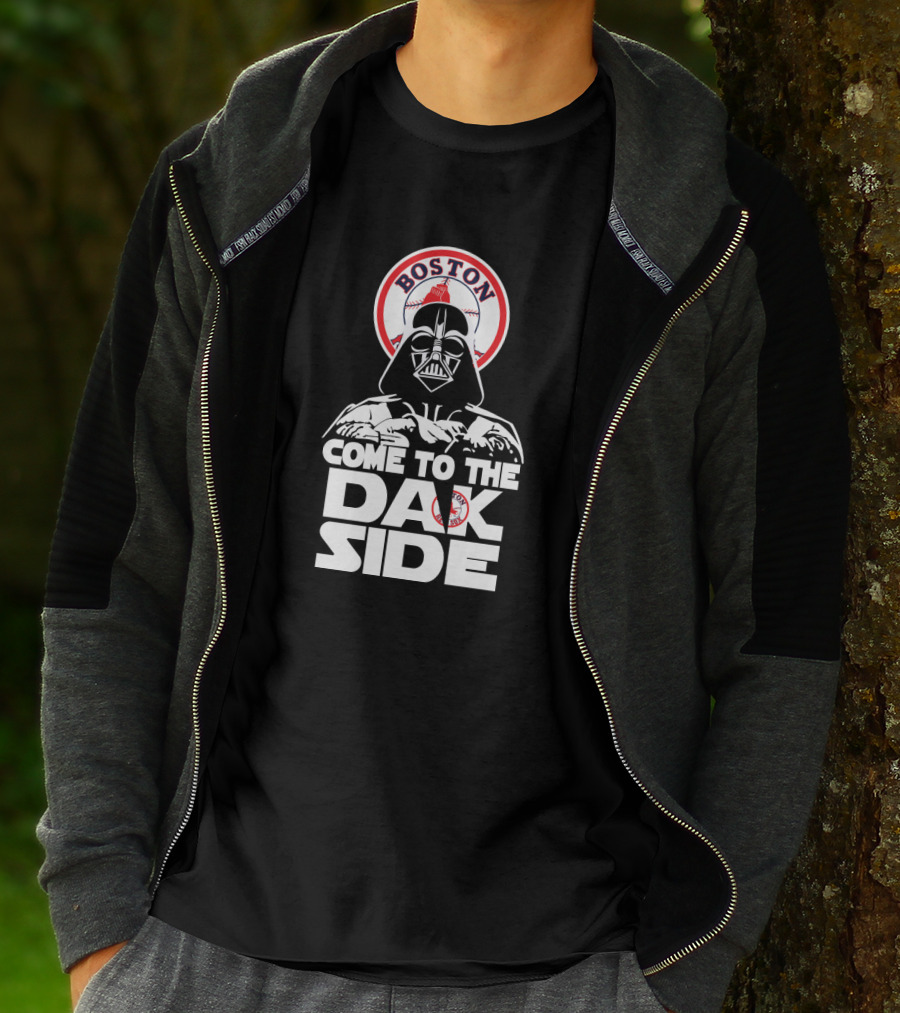 Darth Vader Come To The Dark Side Boston Red Sox Baseball Fan Crossover T-Shirt