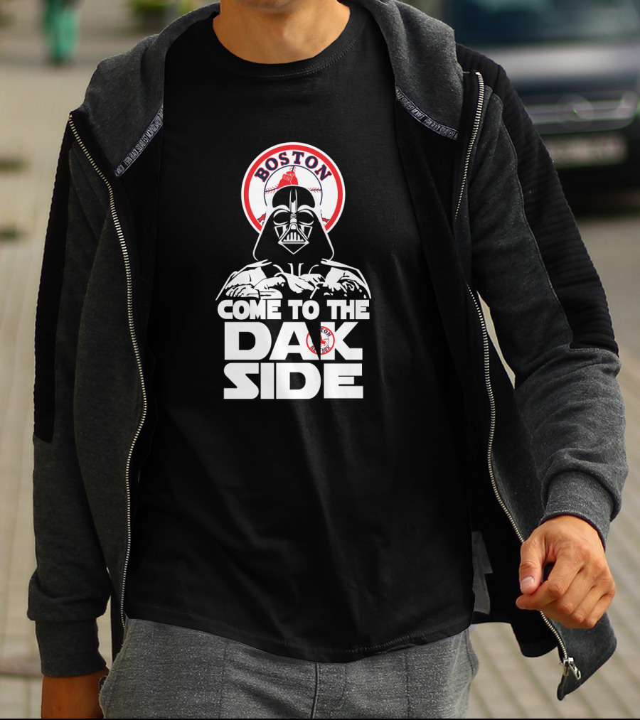 Darth Vader Come To The Dark Side Boston Red Sox Baseball Fan Crossover T-Shirt