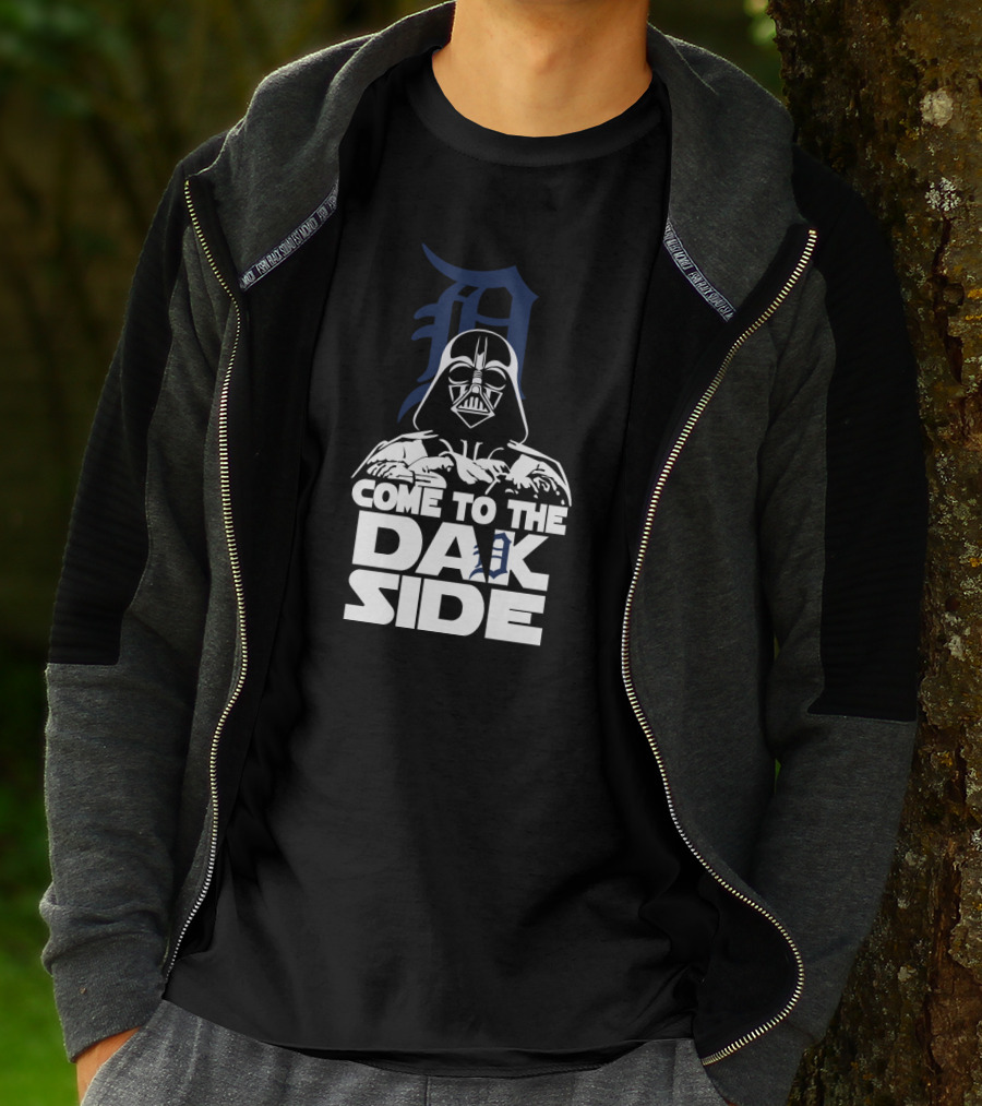 Come To The Dark Side Darth Vader Detroit Tigers Fans T-Shirt