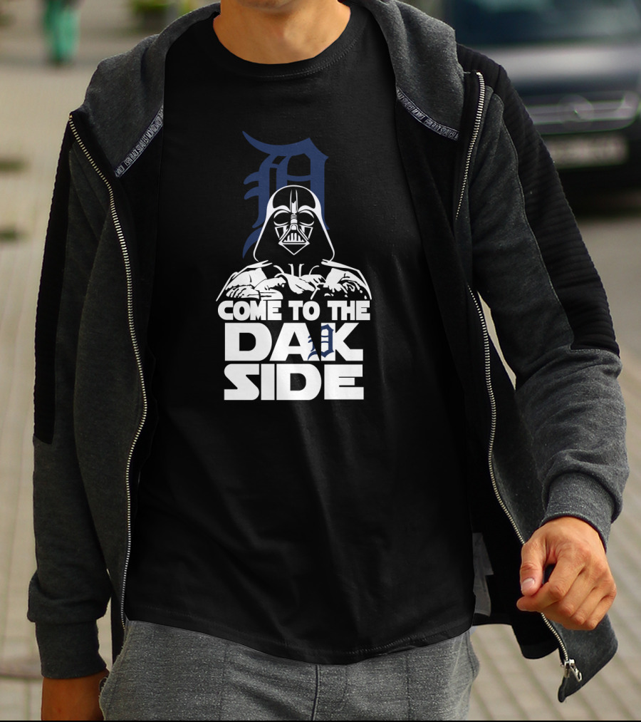 Come To The Dark Side Darth Vader Detroit Tigers Fans T-Shirt