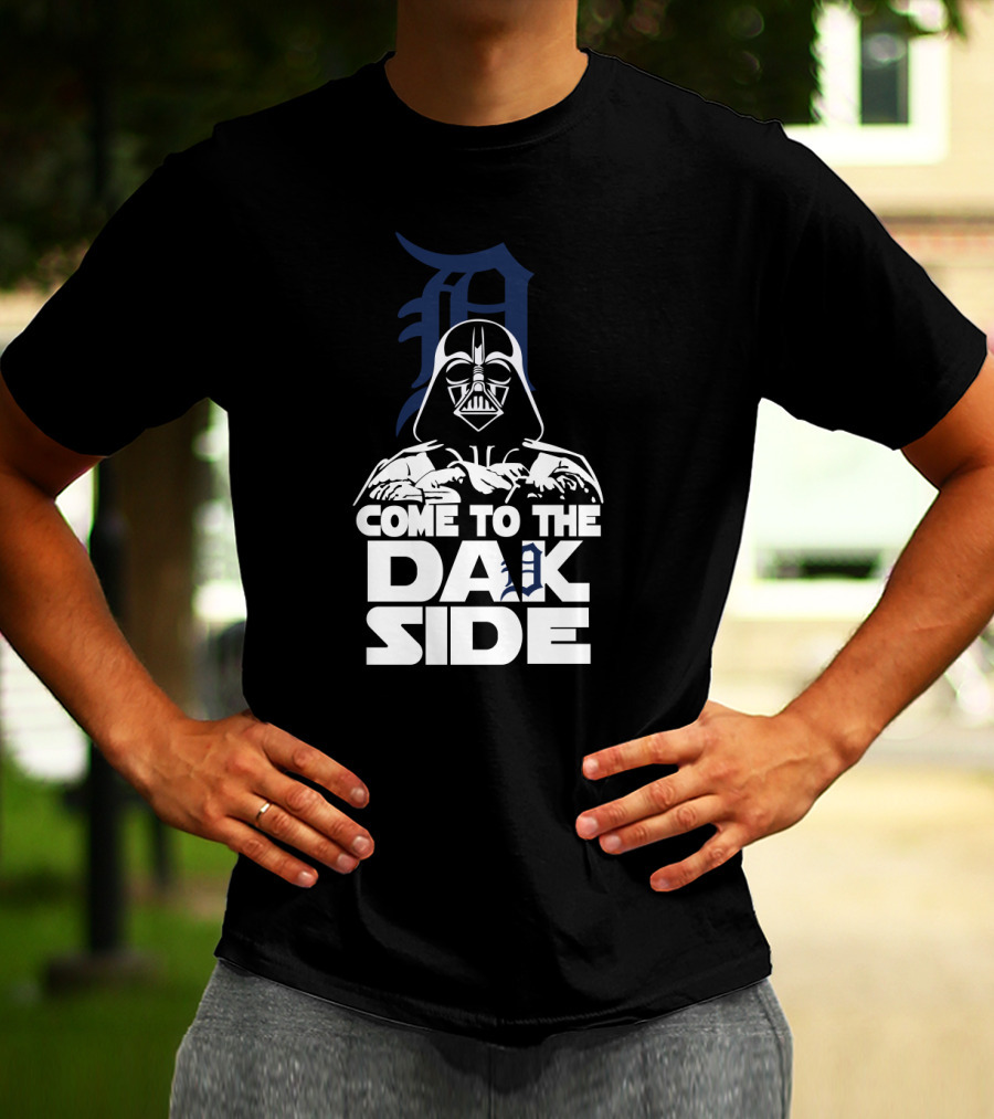 Come To The Dark Side Darth Vader Detroit Tigers Fans T-Shirt
