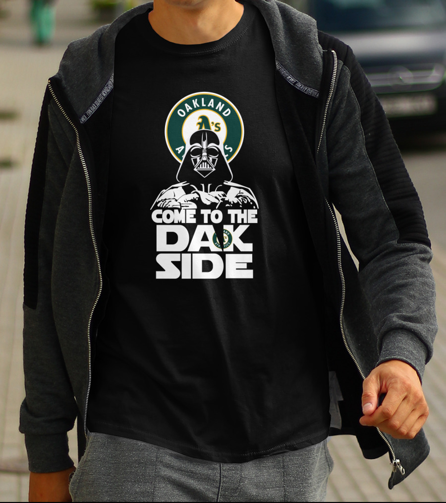 Oakland Athletics Darth Vader Come To The Dark Side T-Shirt