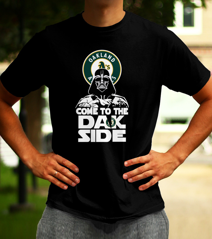 Oakland Athletics Darth Vader Come To The Dark Side T-Shirt