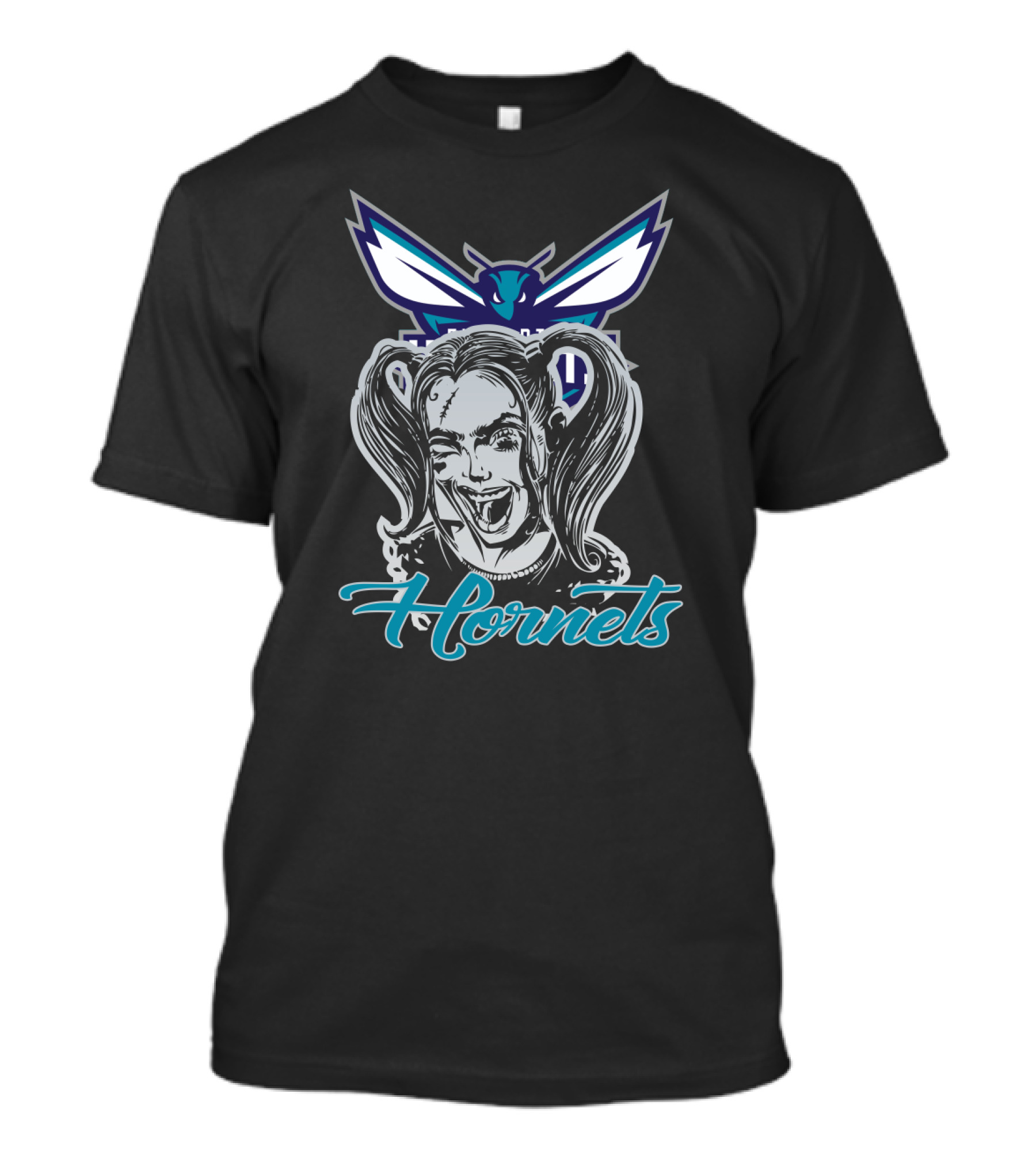 Harley Quinn Charlotte Hornets Fans T-Shirt