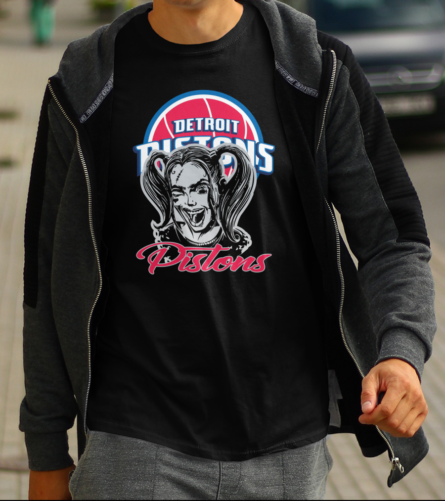 Harley Quinn Detroit Pistons Fans T-Shirt