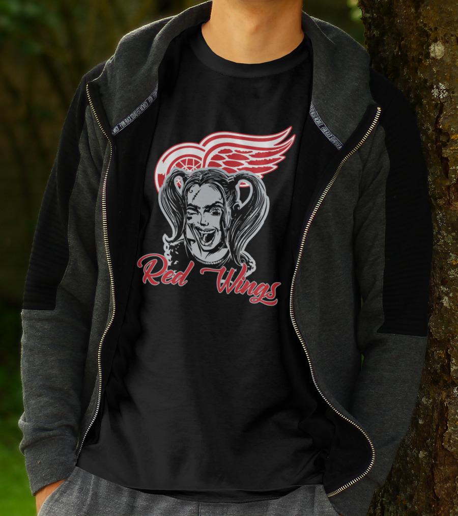 Harley Quinn Meets Detroit Red Wings Fans Extravaganza T-Shirt