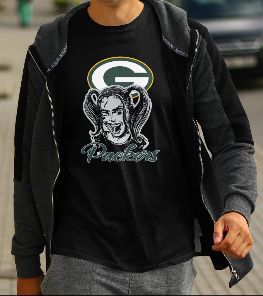 Harley Quinn Green Bay Packers Fans Packers T-Shirt