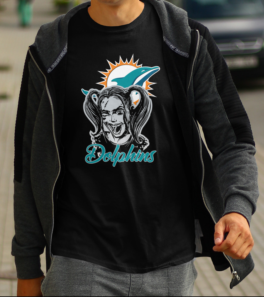 Harley Quinn Miami Dolphins Enthusiasts T-Shirt