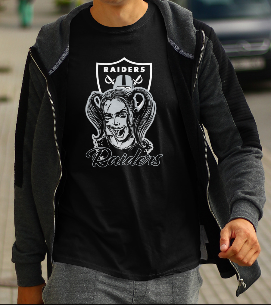 Raiders Harley Quinn Fans Nfl Oakland Raiders T-Shirt