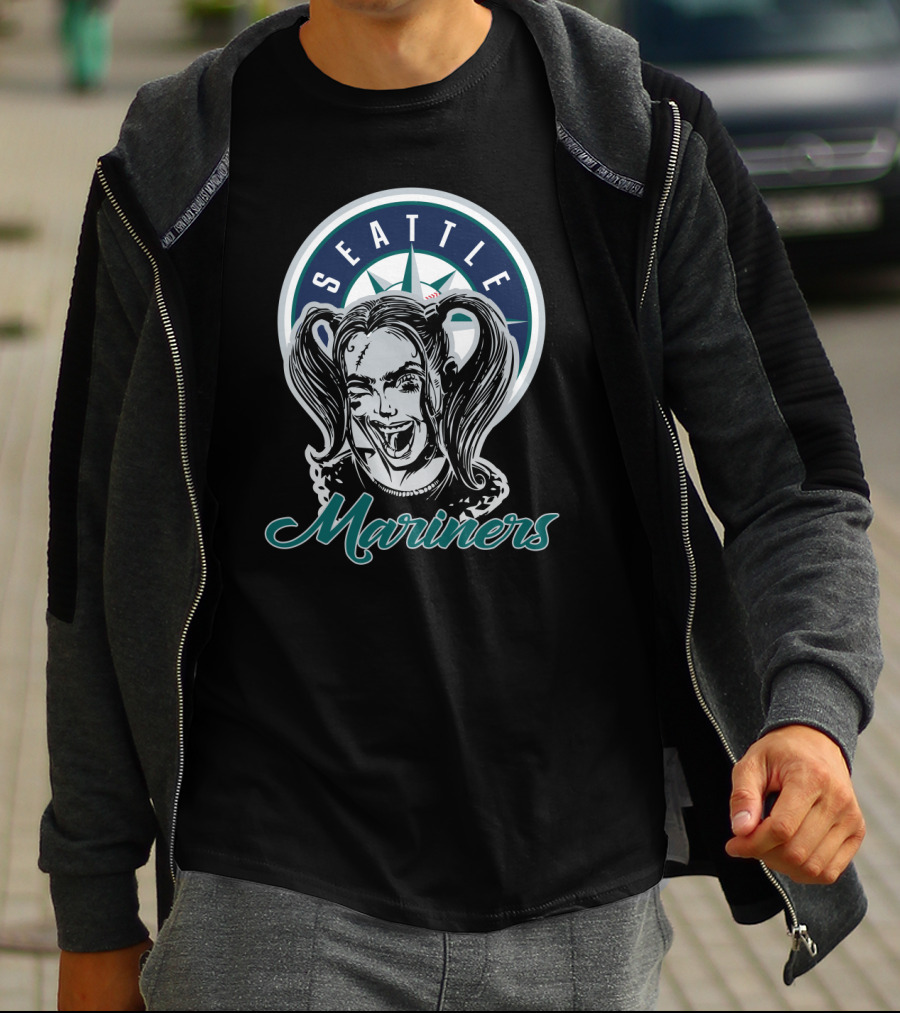 Seattle Mariners Harley Quinn Fans T-Shirt