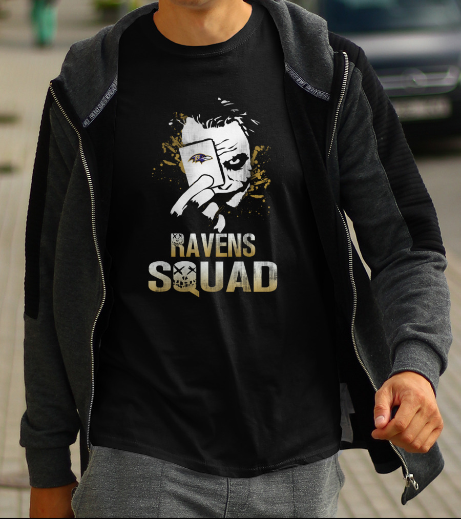 Ravens Squad Joker Baltimore Ravens Playing Card T-Shirt