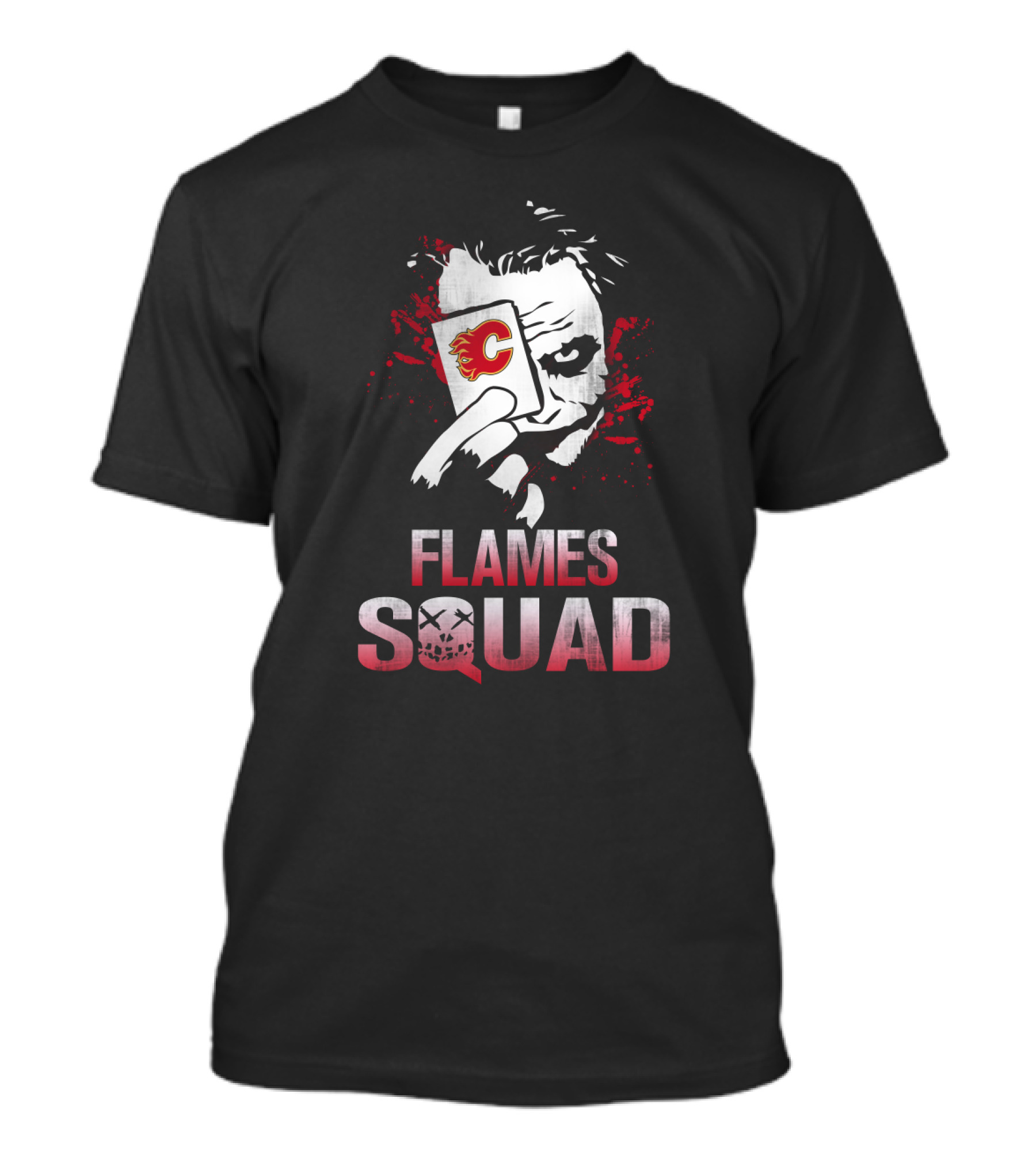 Flames Squad Joker Card Nhl Calgary Fans T-Shirt