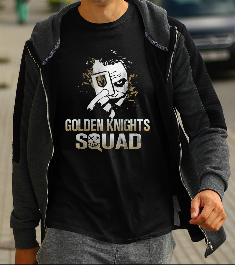 Golden Knights Squad Joker Card Face T-Shirt