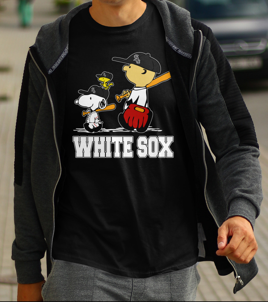 Snoopy Woodstock White Sox Fans T-Shirt