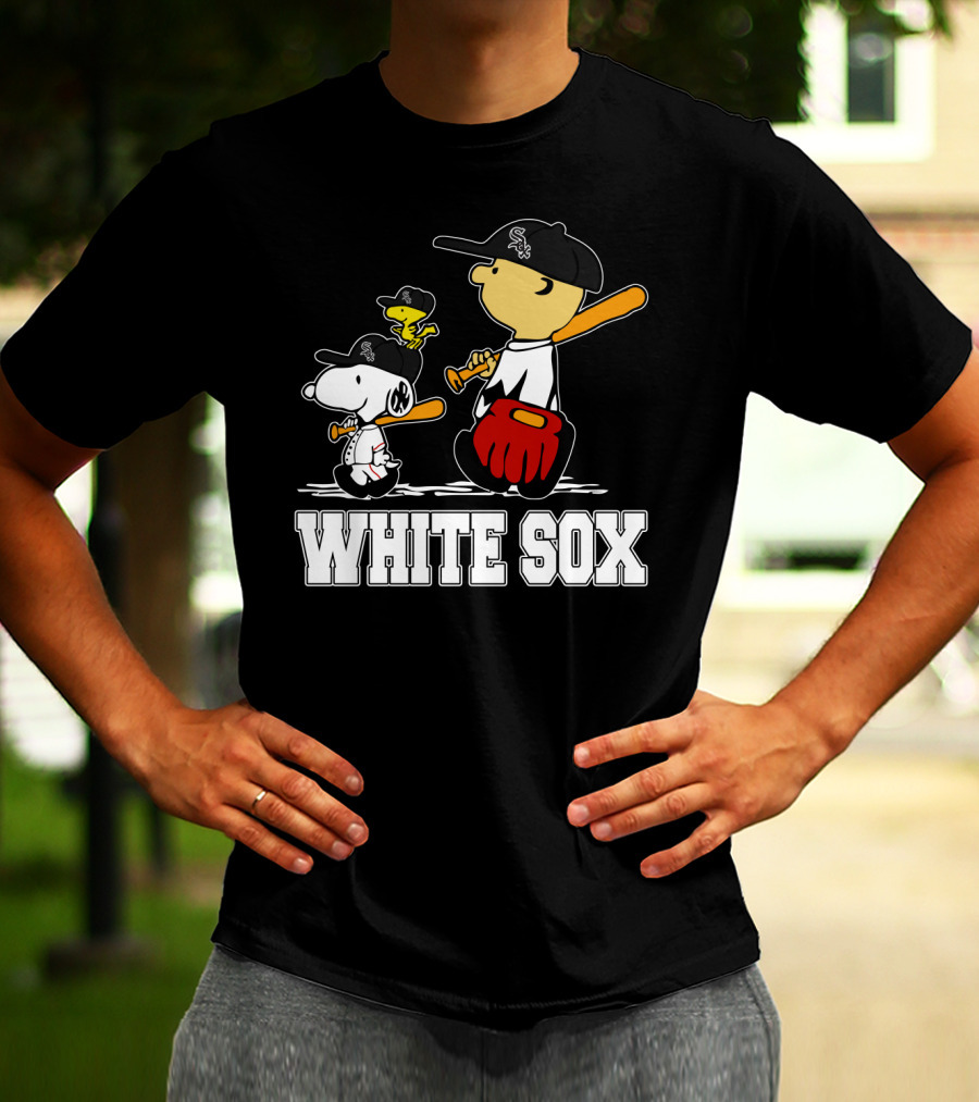 Snoopy Woodstock White Sox Fans T-Shirt