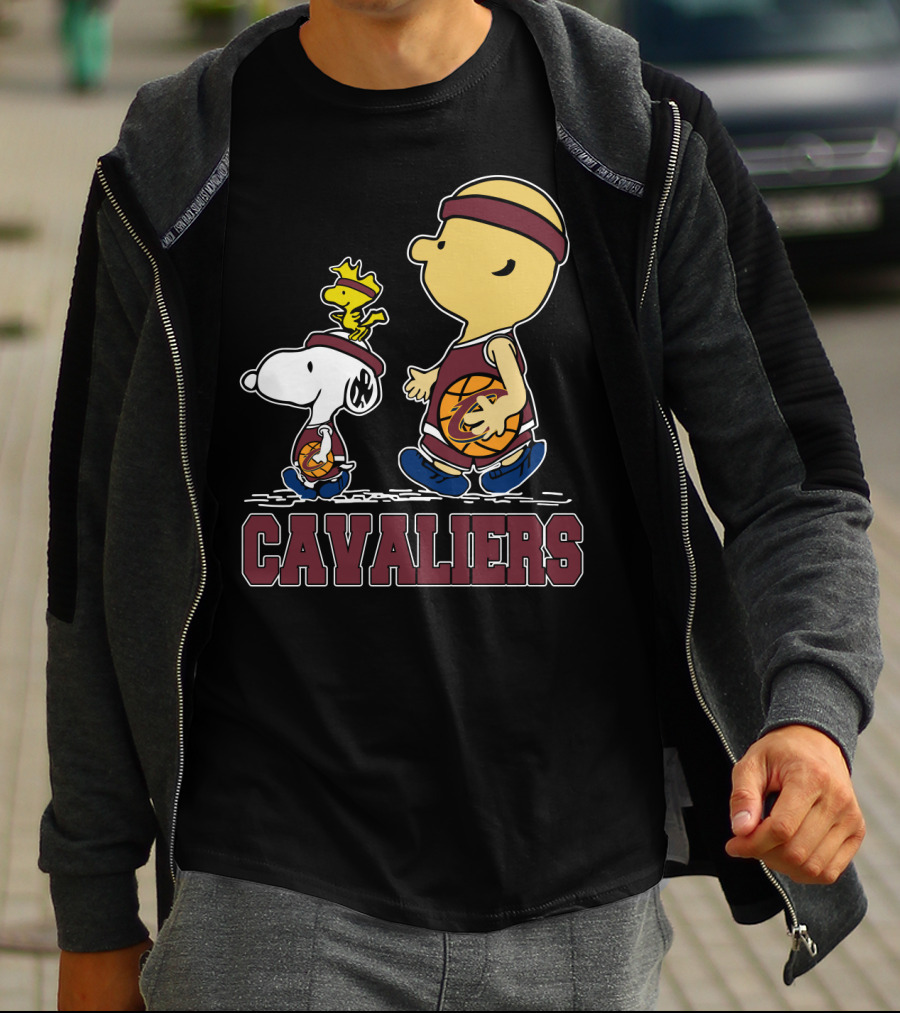Snoopy And Cavalier Friends With Basketball T-Shirt