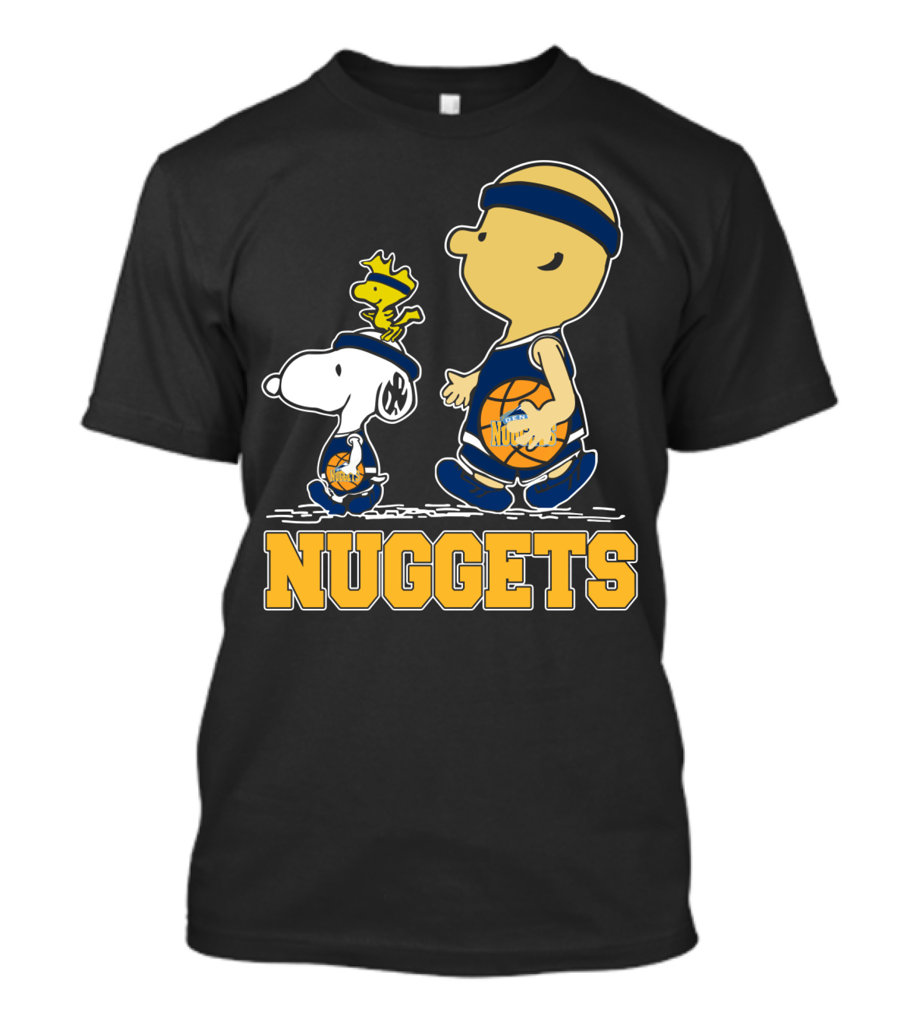 Snoopy Woodstock And Nuggets Basketball Fans T-Shirt
