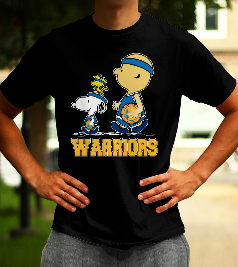 Snoopy And Friends Golden State Warriors Basketball Fans T-Shirt