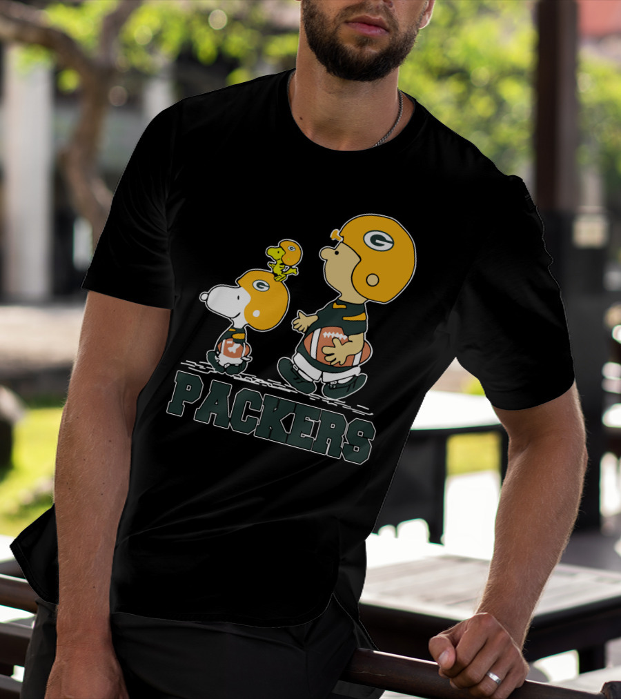 Packers Snoopy And Woodstock Football Fans T-Shirt