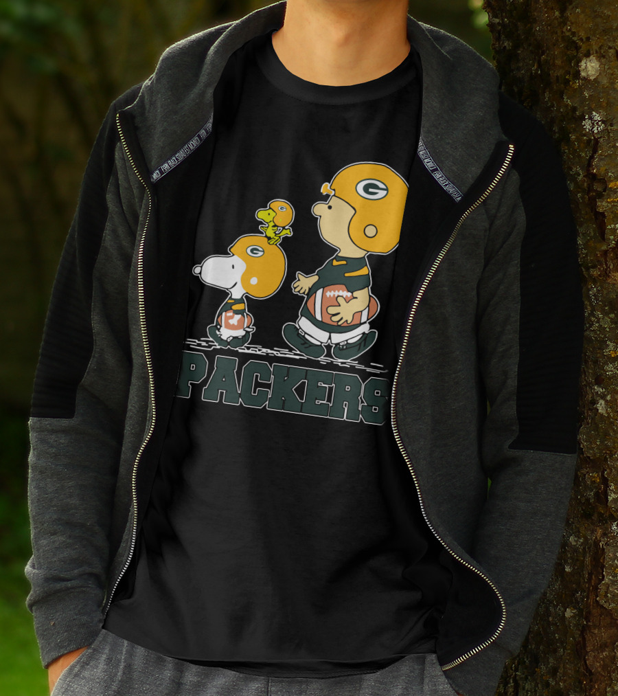 Packers Snoopy And Woodstock Football Fans T-Shirt