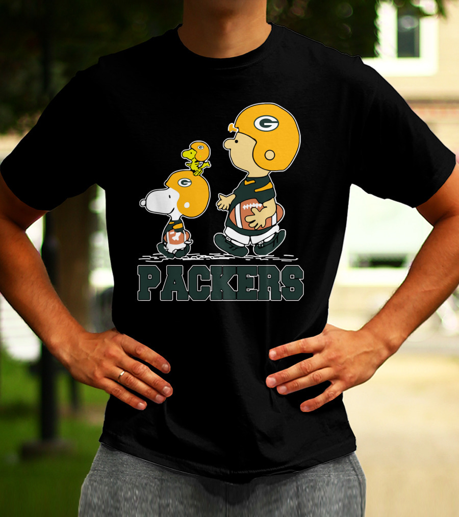 Packers Snoopy And Woodstock Football Fans T-Shirt