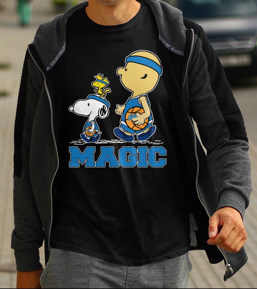 Snoopy Woodstock Basketball Orlando Magic Fans T-Shirt