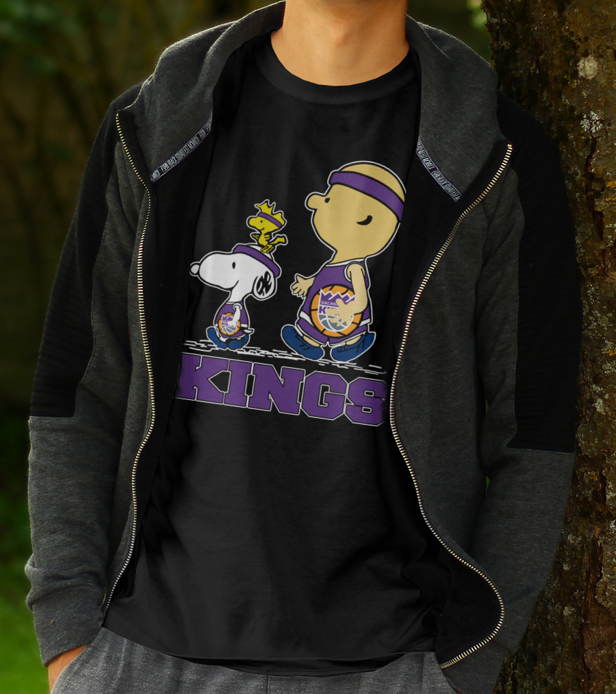 Kings Snoopy And Characters Sacramento Basketball Fans T-Shirt