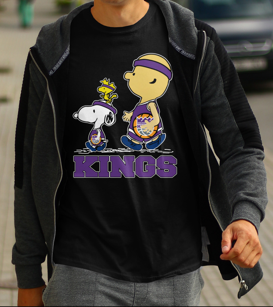 Kings Snoopy And Characters Sacramento Basketball Fans T-Shirt