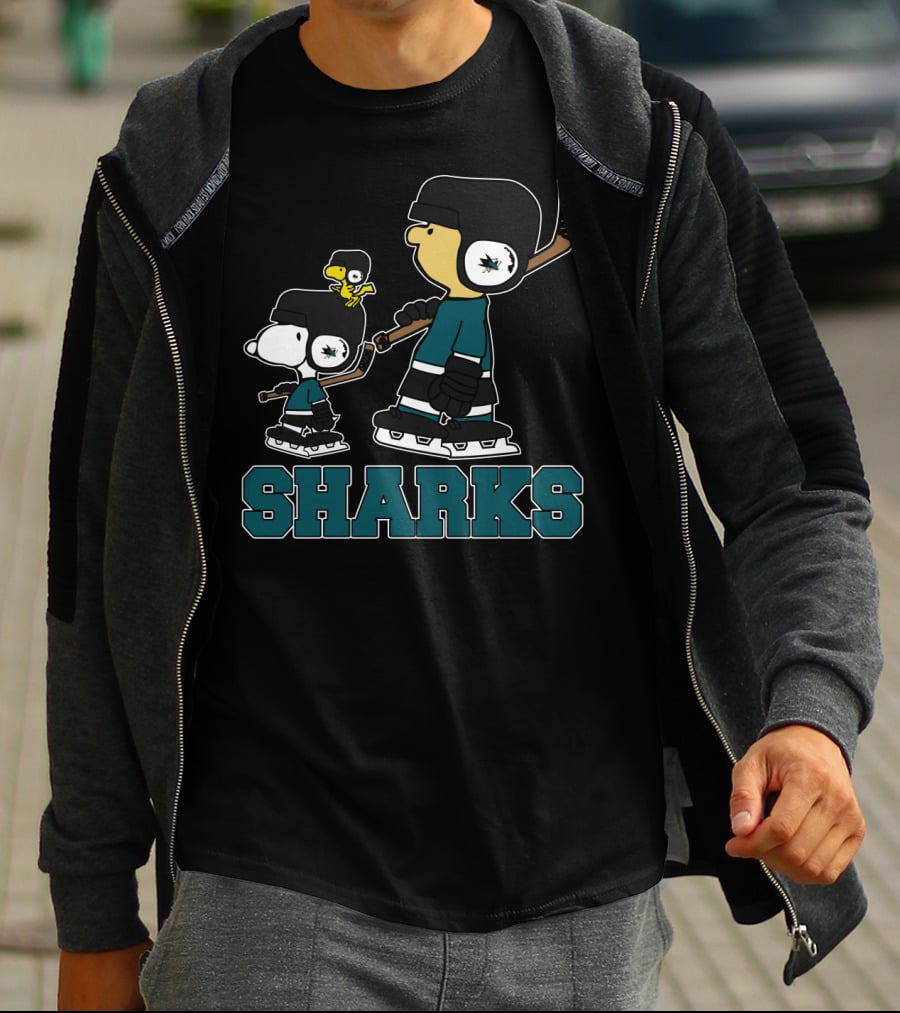 Snoopy Hockey San Jose Sharks Fans T-Shirt