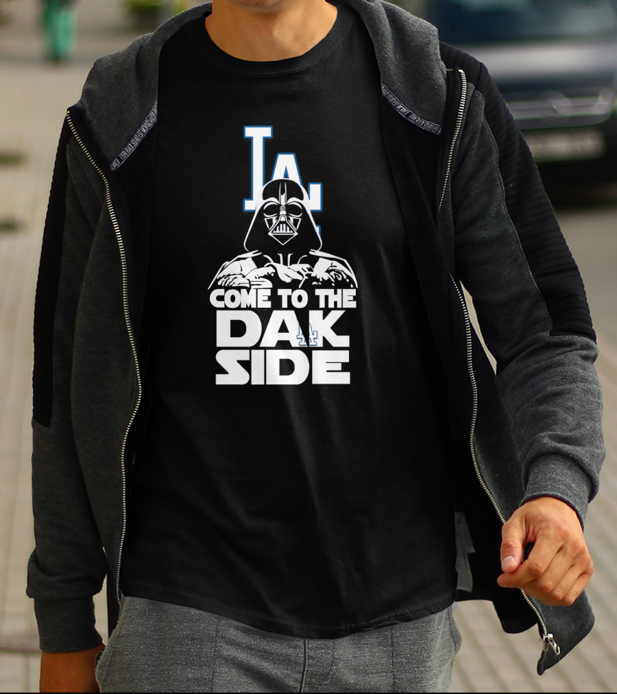 Darth Vader Come To The Dark Side Los Angeles Dodgers LA T-Shirt