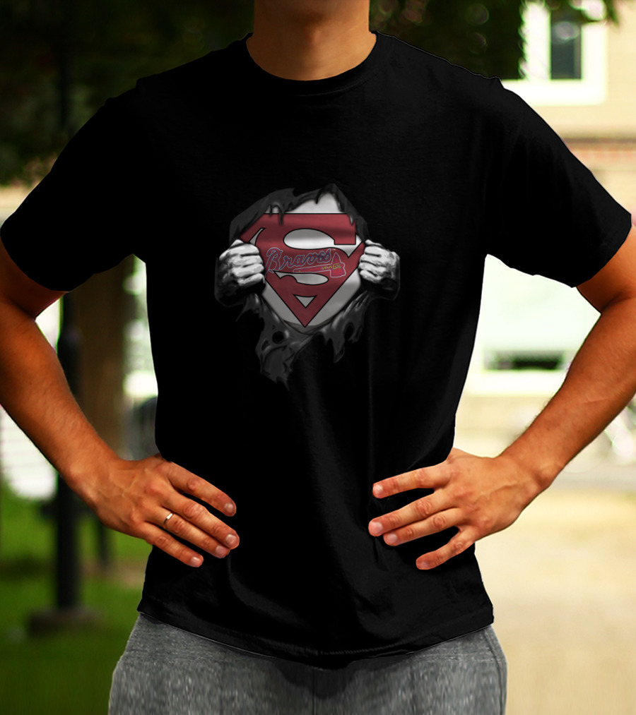 Atlanta Braves Superman Logo Mashup T-Shirt
