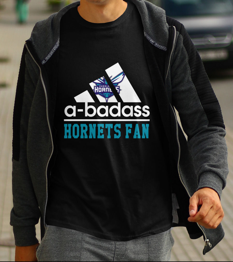 Charlotte Hornets Badass Hornets Fan T-Shirt