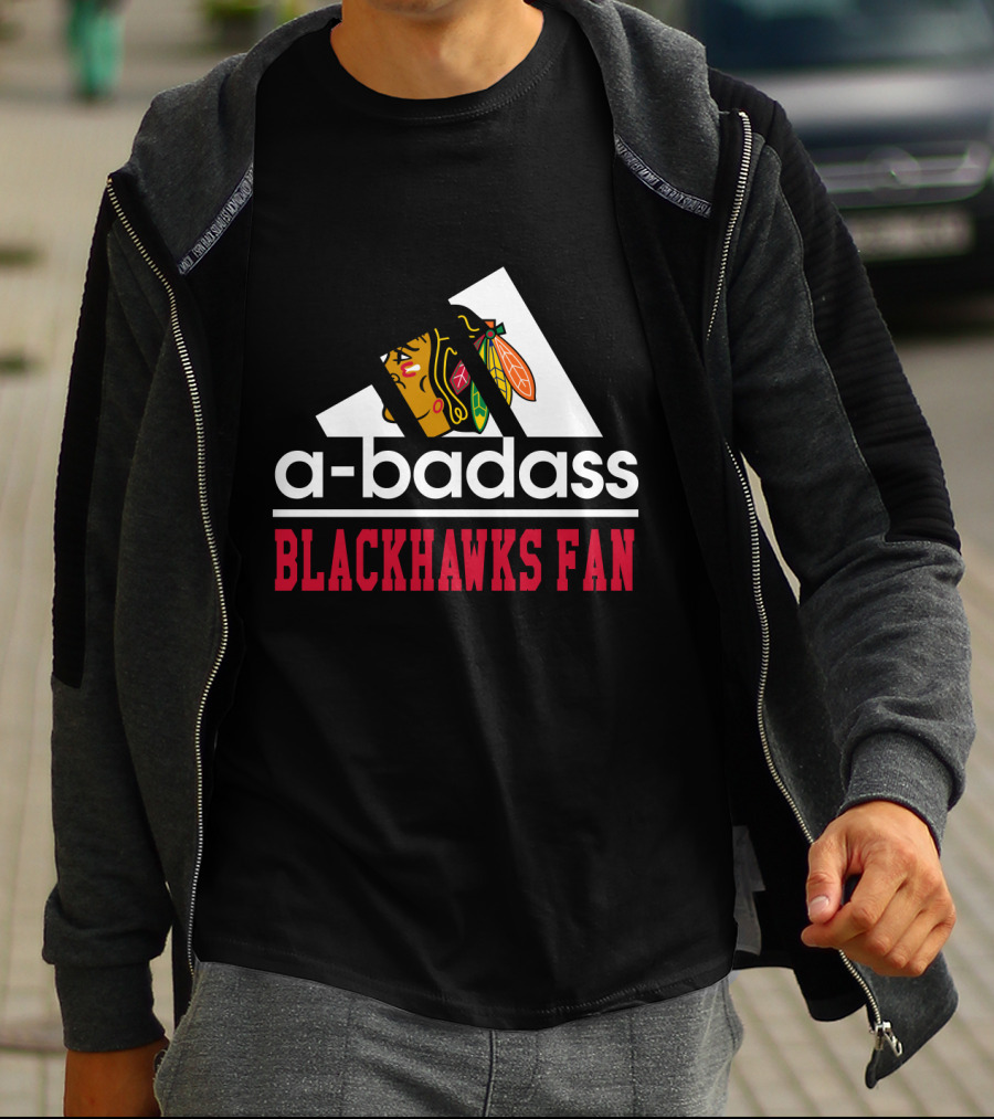 A-Badass Blackhawks Fan T-Shirt