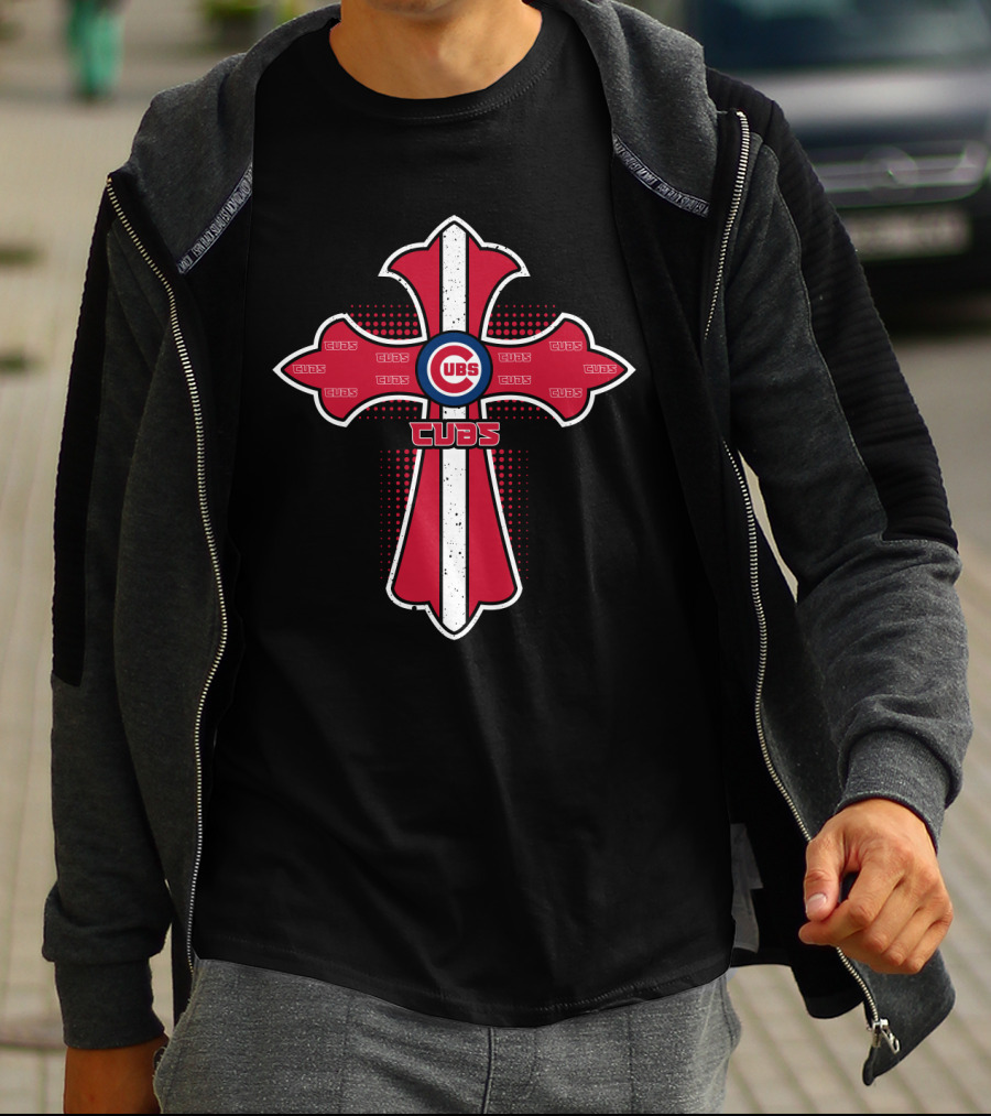 Chicago Cubs Christian Cross Enthusiasts T-Shirt