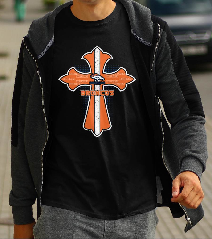 Broncos Cross For Jesus Fans Denver Broncos T-Shirt