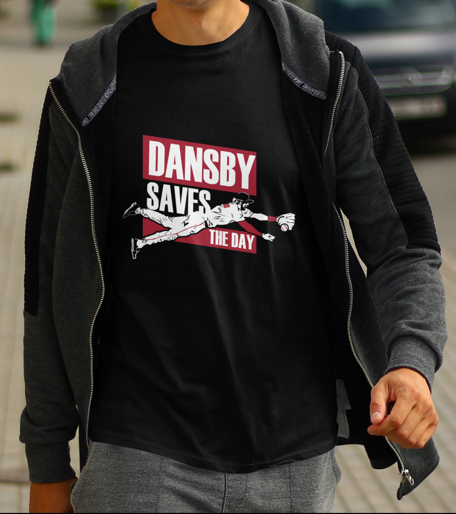 Dansby Saves The Day Baseball Dive Action T-Shirt