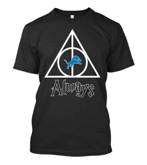 Detroit Lions Always In Deathly Hallows Style T-Shirt