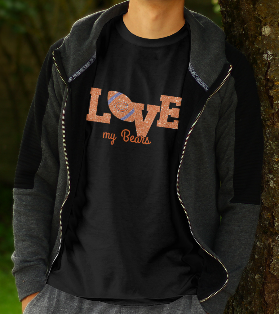 Chicago Bears Love My Bears Football T-Shirt