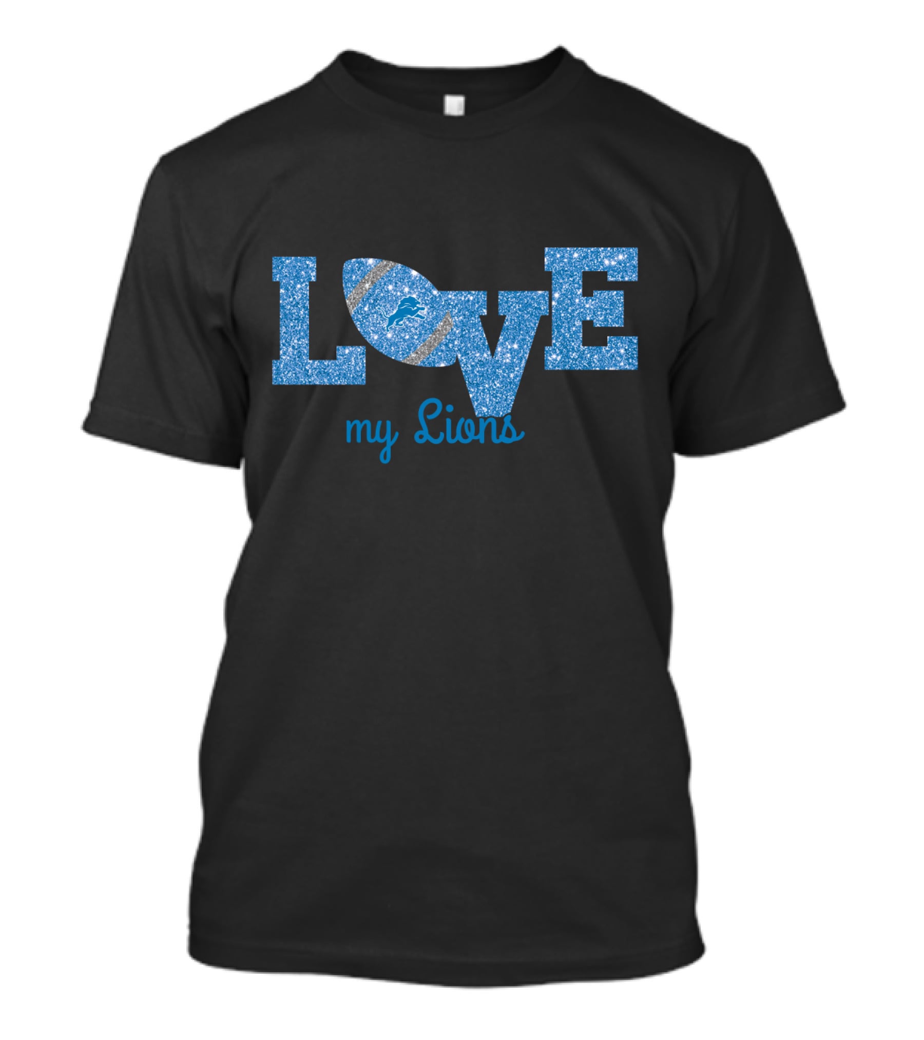 Love My Lions Football Detroit Lions Fans T-Shirt