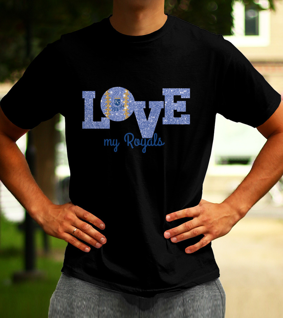 LOVE My Royals Glitter KC Royals T-Shirt