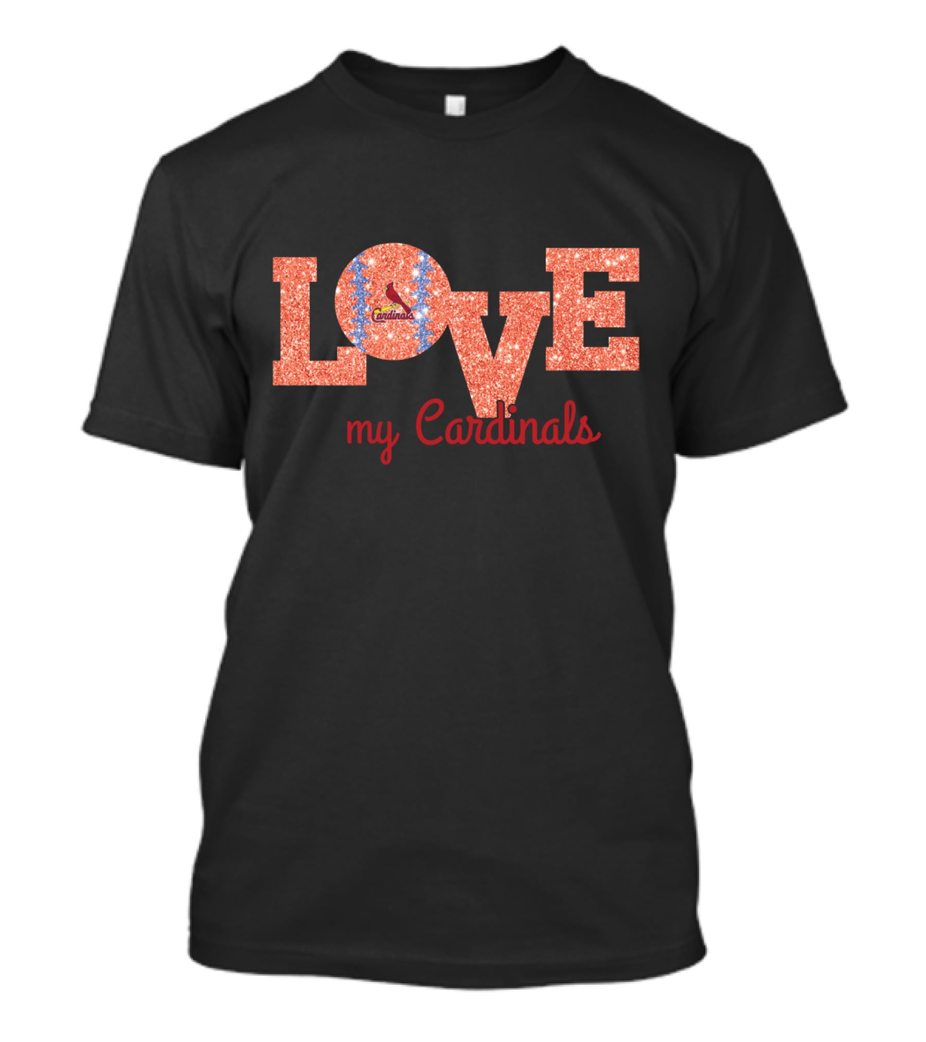 Love My Cardinals Baseball St. Louis T-Shirt