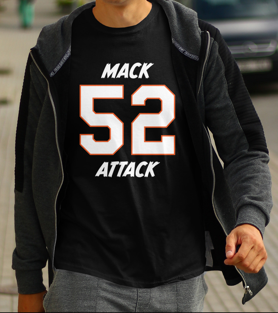 Mack Attack 52 Football Chicago Player Fan Gear T-Shirt