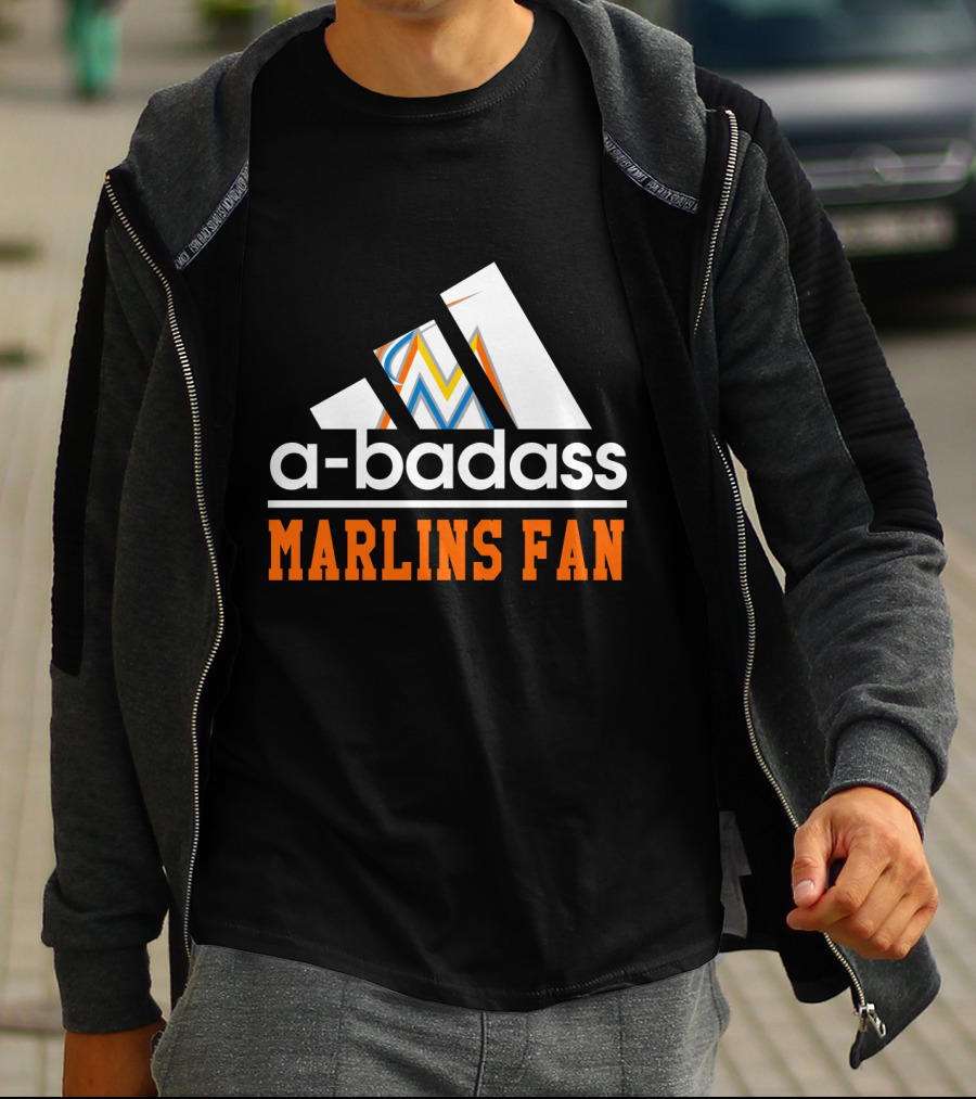 Miami Marlins Fan A-Badass T-Shirt