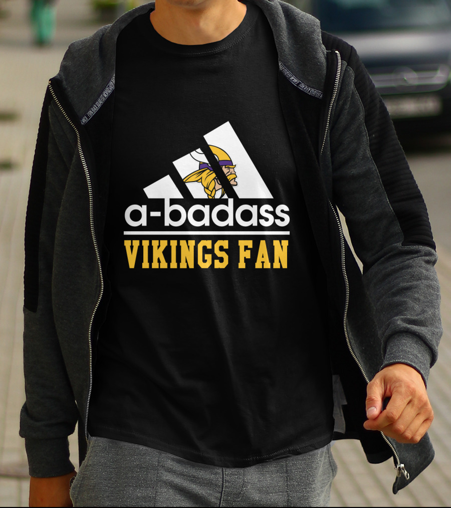 A-Badass Vikings Fan Minnesota Cool For Fans T-Shirt