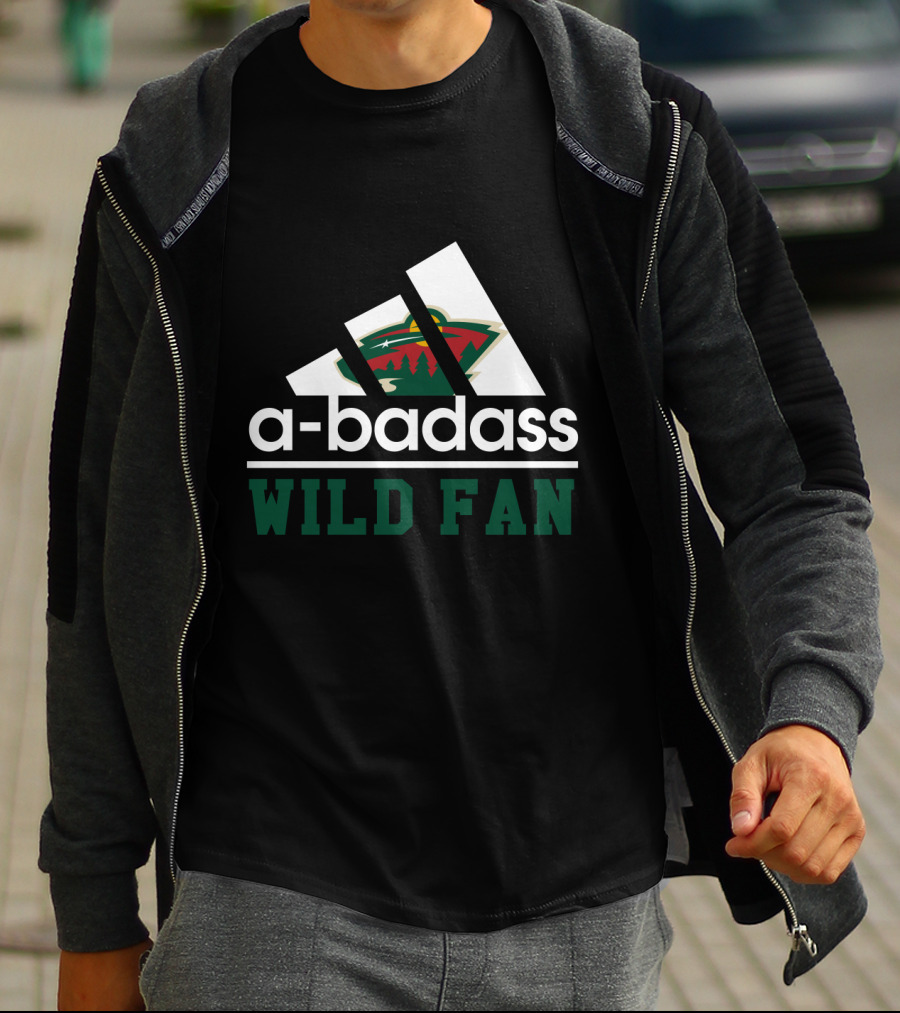 A-Badass Minnesota Wild Fan Hockey Enthusiast T-Shirt