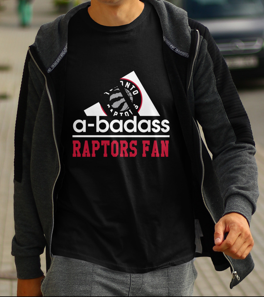 Toronto Raptors Fan Badge A-Badass T-Shirt