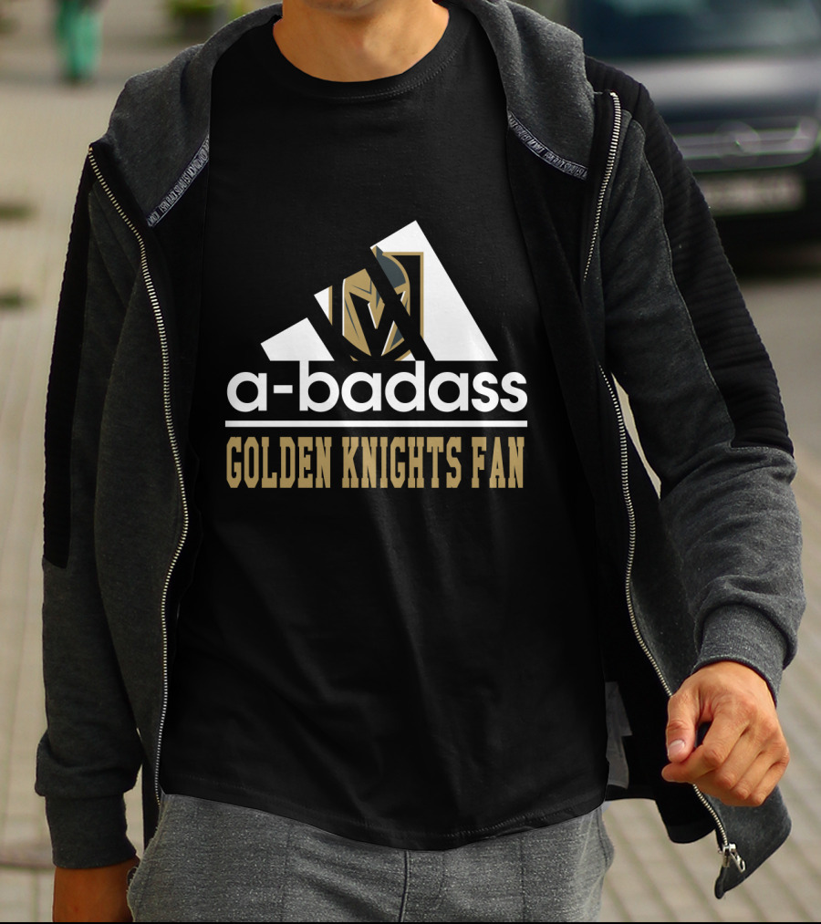 A-Badass Golden Knights Fan T-Shirt