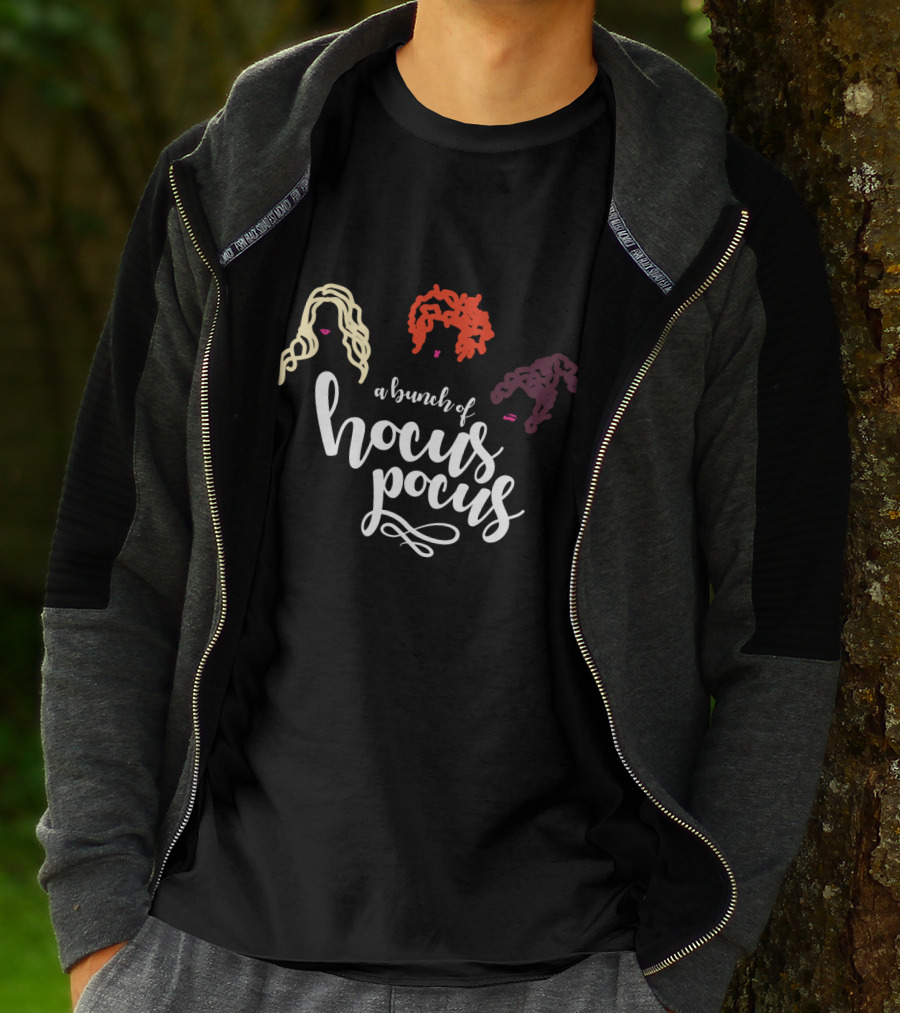 A Bunch Of Hocus Pocus With Iconic Hair Silhouettes Of Three Sisters T-Shirt