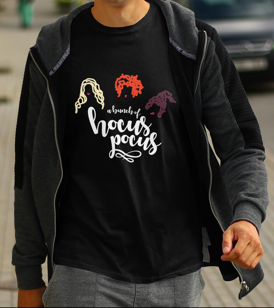 A Bunch Of Hocus Pocus With Iconic Hair Silhouettes Of Three Sisters T-Shirt