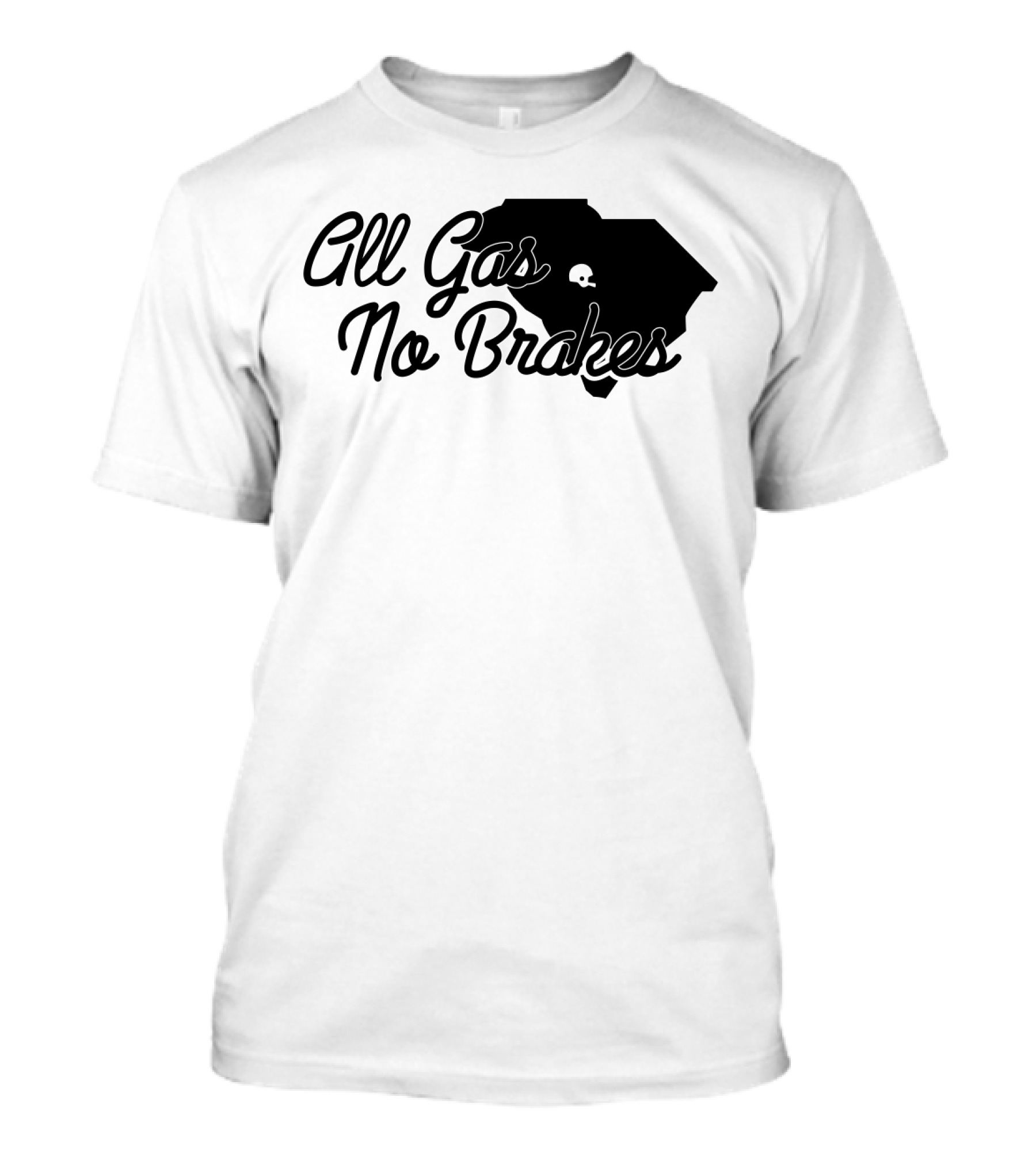 All Gas No Brakes South Carolina Football Spirit Enthusiast Gear T-Shirt